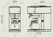 CombiSteel Kaffeemaschine Inkl. 1 Kaffeekanne Aus Glas 1.8L