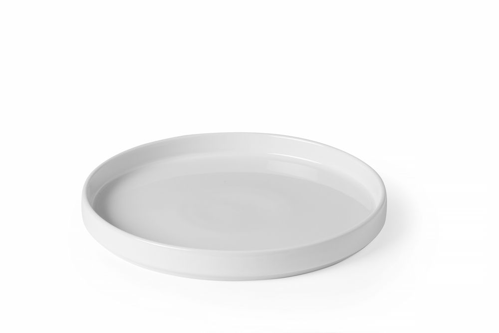 Teller Oslo, mit hohem Rand, HENDI, Oslo, Weiß, ⌀240x(H)26mm