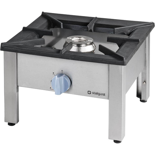 Stalgast Edelstahl Gas-Hockerkocher Top Power mit einem Brenner, 11kW, G30, 567x607x394 mm - ELB Gastro