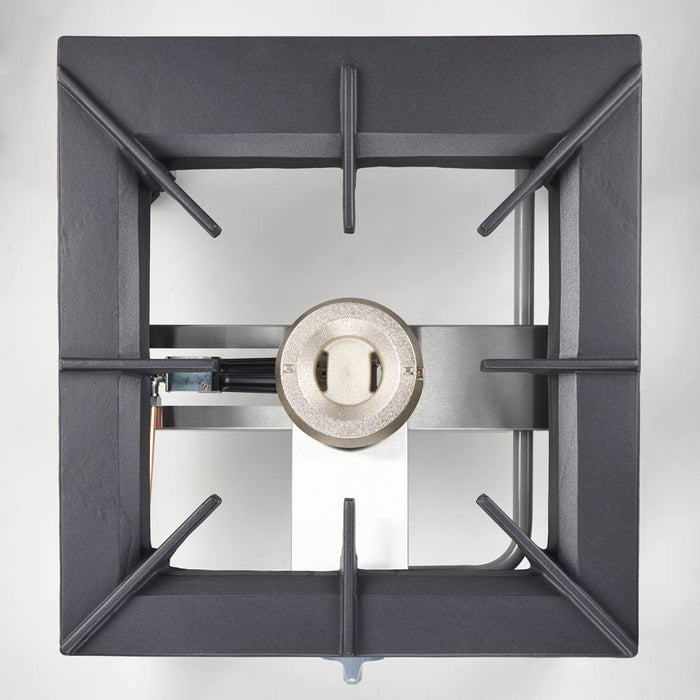 Stalgast Edelstahl Gas-Hockerkocher Top Power mit einem Brenner, 11kW, G30, 567x607x394 mm - ELB Gastro