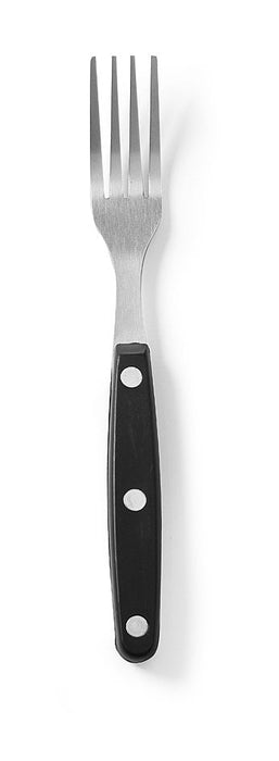Steakgabel – 6 Stück, HENDI, Profi Line, Schwarz, 6 Stk., (L)200mm