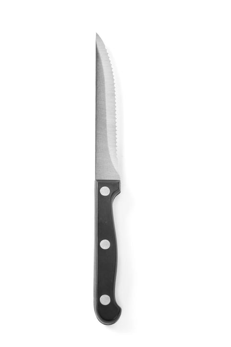 Steakmesser – 6 Stück, HENDI, Profi Line, Schwarz, 6 Stk., (L)210mm