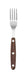 Steakgabel – 6 Stück, HENDI, Profi Line, Braun, 6 Stk., (L)200mm