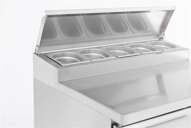 CombiSteel Saladette 2 Türen 5 × 1/6Gn Behälter