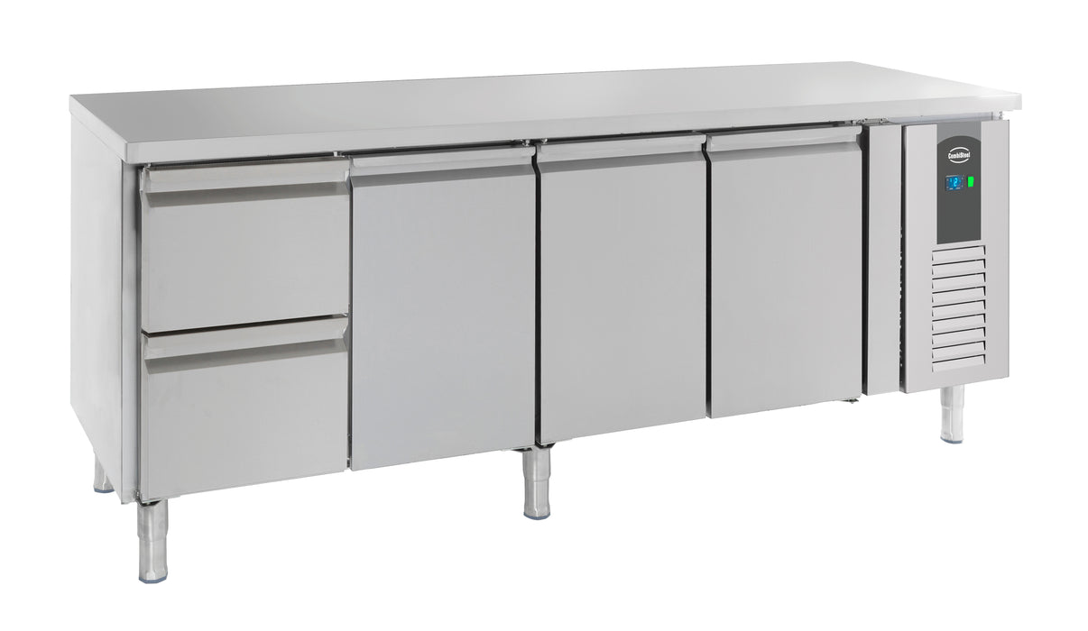 CombiSteel 700 Kühltisch 3 Türen Und 2 Schubladen