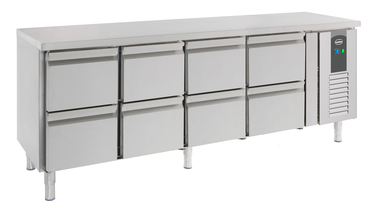 CombiSteel 700 Kühltisch 8 Schubladen