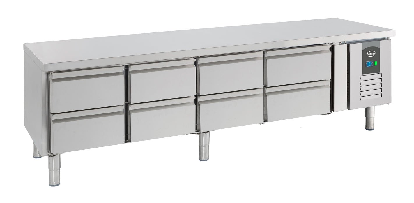 CombiSteel Kühltisch 650 Hoch 8 Schubladen