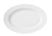 Platte, oval, HENDI, Weiß, 290x200mm