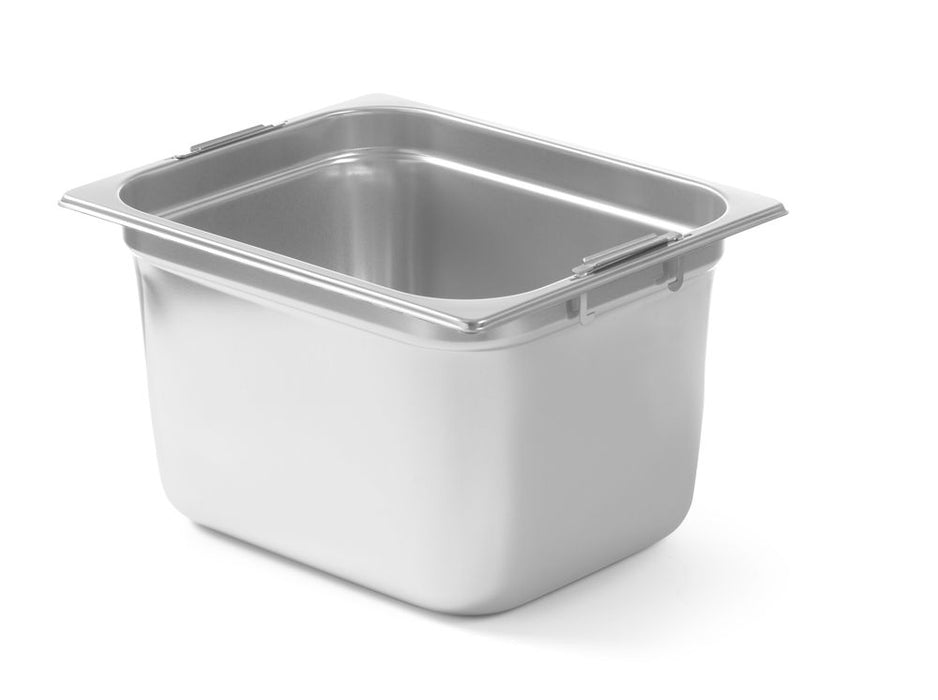 GN-Behälter mit einklappbaren Griffen, HENDI, GN 1/2, 6,25L, 325x265x(H)100mm