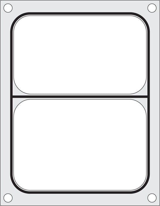 Matrize für Versiegelungsmaschine, HENDI, ein zweiteiliger Behälter (227x178 mm)