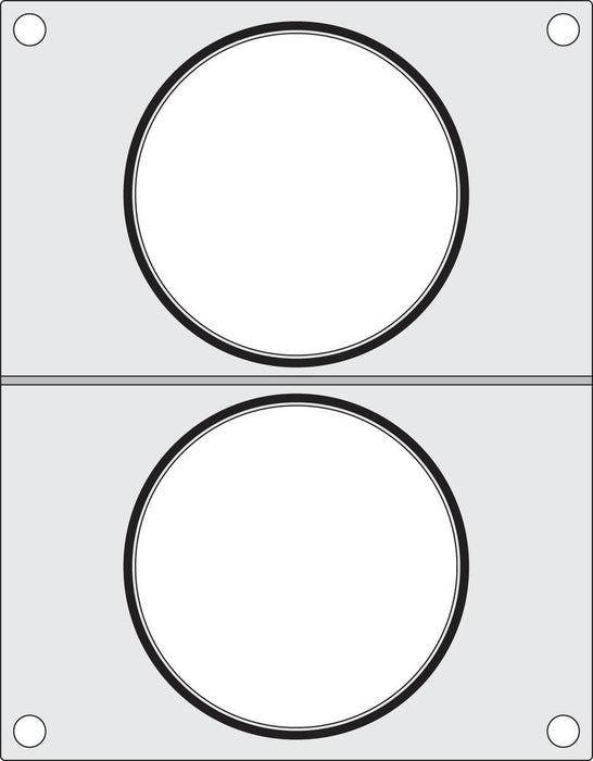 Matrize für Versiegelungsmaschine, HENDI, zwei runde Behälter (ø115 mm)