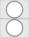 Matrize für Versiegelungsmaschine, HENDI, zwei runde Behälter (ø115 mm)