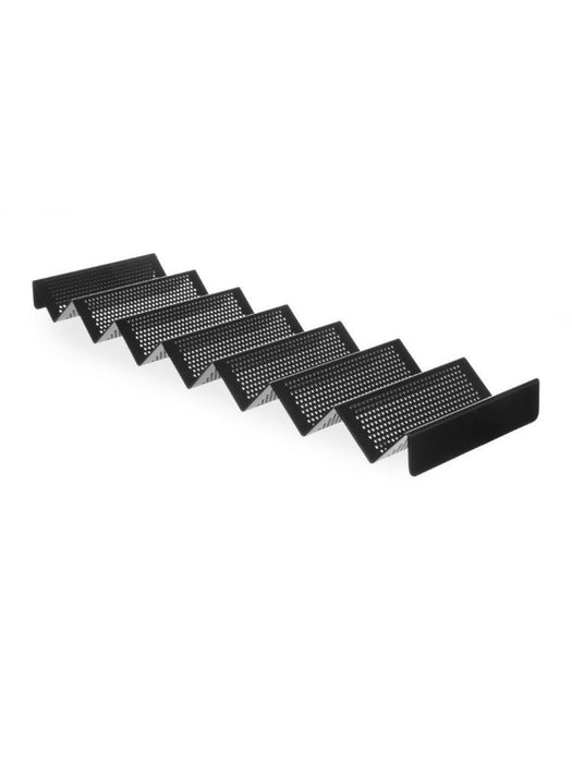 Brötchenhalter - perforiert, HENDI, Schwarz, 580x170x(H)40mm