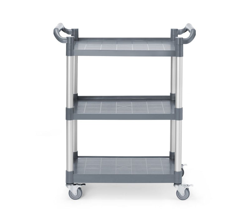 Servierwagen aus Polypropylen mit 3 Fächern, klein, AmerBox, 800x420x(H)945mm