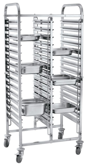 Transportwagen doppelt - 30xGN1/1, HENDI, 798x610x(H)1710mm