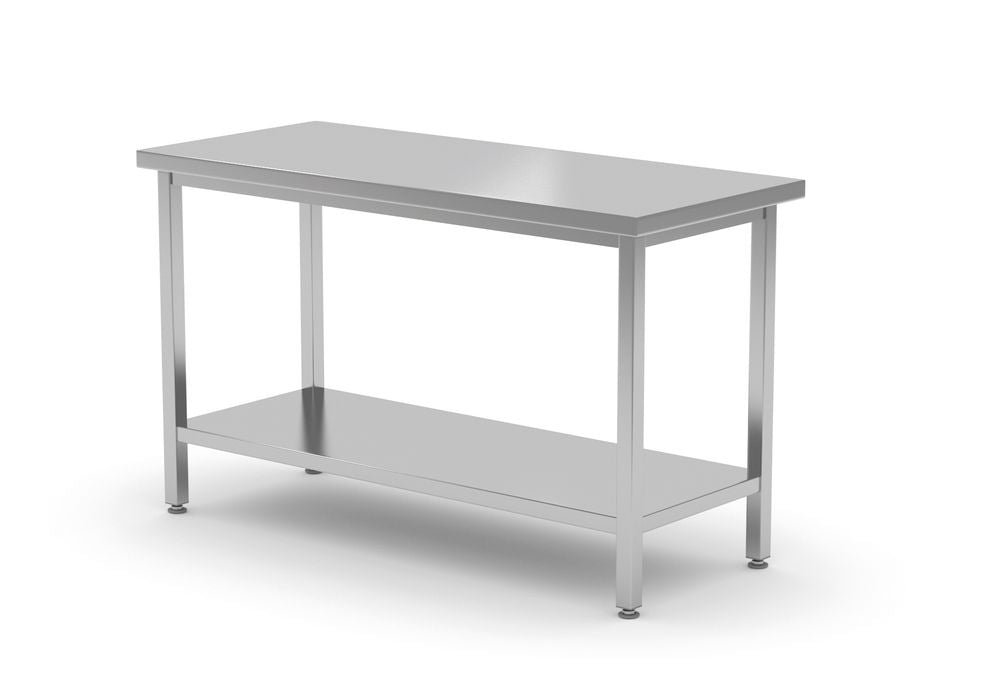 Zentraler Arbeitstisch – verschraubt, HENDI, Profi Line, 1200x700x(H)850mm