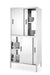 Durchreicheschrank mit Trennwand und Schiebetüren – verschraubt, HENDI, Kitchen Line, 1000x600x(H)1800mm