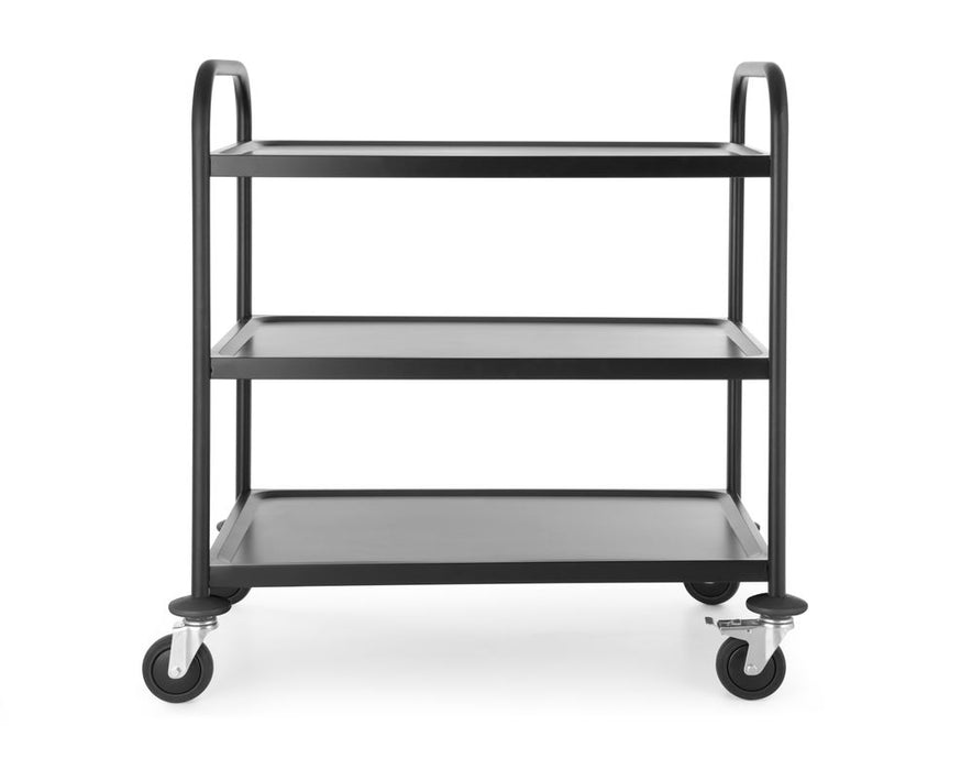 Servierwagen mattschwarz, HENDI, 905x585x(H)945mm