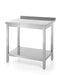 Wandtisch mit Ablage – verschraubt, Tiefe 600 mm, HENDI, Profi Line, 800x600x(H)850mm