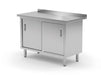 Wandtischschrank mit Schiebetüren – verschweißt, HENDI, Profi Line, 1600x600x(H)850mm