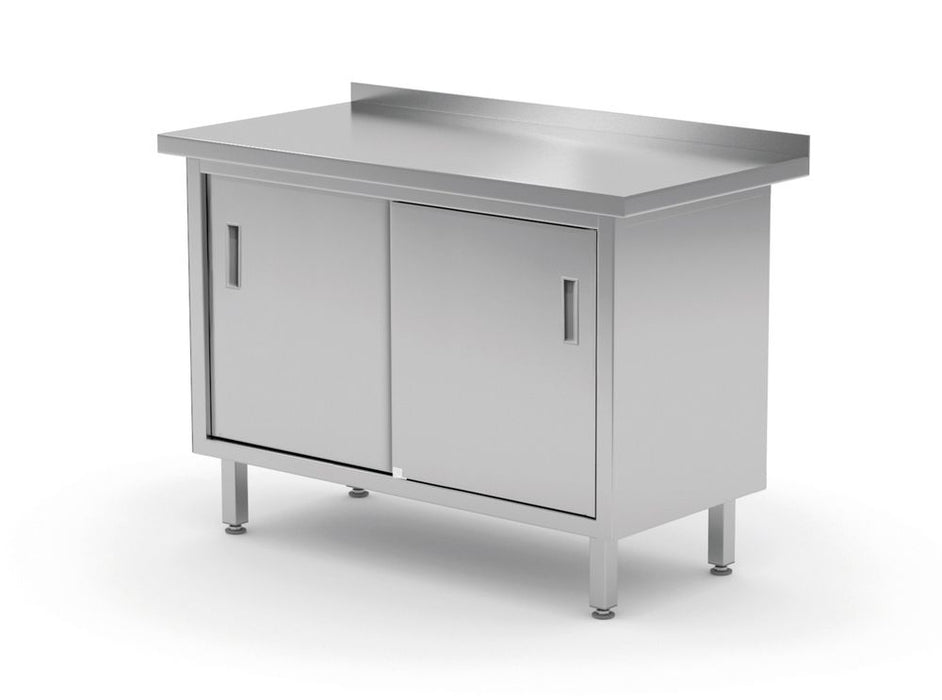 Wandtischschrank mit Schiebetüren – verschweißt, HENDI, Profi Line, 1000x600x(H)850mm