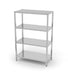 Lagerregal mit 4 Regalen – verschraubt, HENDI, Kitchen Line, 1000x500x(H)1800mm