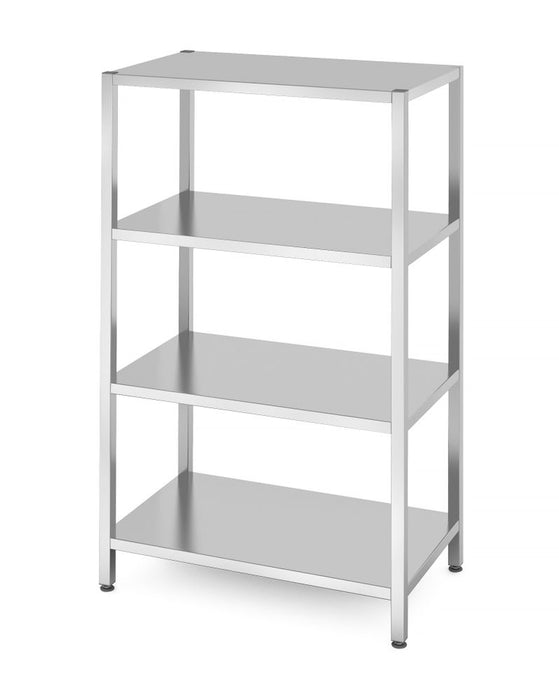 Lagerregal mit 4 Regalen – verschraubt, HENDI, Kitchen Line, 1000x600x(H)1800mm