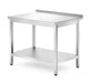 Wandtisch mit Ablage – verschraubt, Tiefe 700 mm, HENDI, Profi Line, 1000x700x(H)850mm