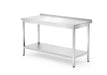 Wandtisch mit Ablage – verschraubt, Tiefe 700 mm, HENDI, Profi Line, 1400x700x(H)850mm