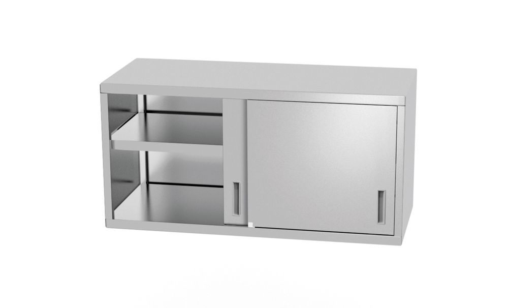 Wandschrank – verschweißt, mit Schiebetüren, HENDI, Profi Line, 1000x300x(H)600mm