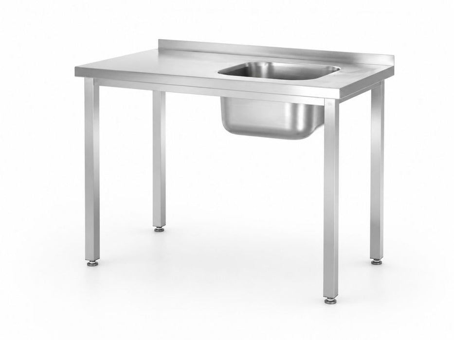 Spültisch, verschraubt, HENDI, Kitchen Line, Spülbecken auf der rechten Seite, 1000x600x(H)850mm