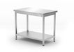 Mitteltisch mit Ablage – verschraubt, Tiefe 600 mm, HENDI, Kitchen Line, 1000x600x(H)850mm