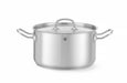 Kochtopf, mittel - mit Deckel, HENDI, Kitchen Line, 6L, ⌀240x(H)135mm