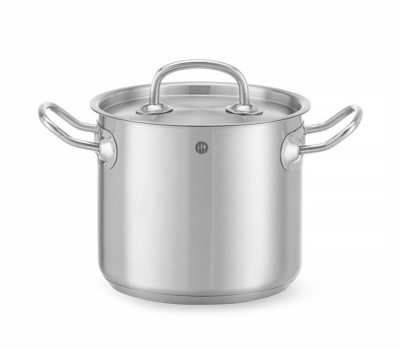 Kochtopf, hoch - mit Deckel, HENDI, Kitchen Line, 2,8L, ⌀160x(H)140mm