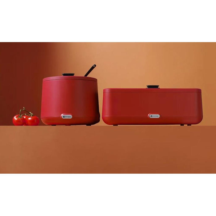 Suppenkessel UNIQ, HENDI, designed by Robert Bronwasser, 8L, Rot, 230V/500W, ⌀365x(H)325mm