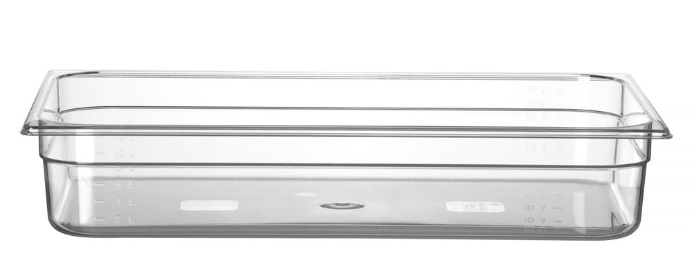 Gastronorm-Behälter 1/1, HENDI, Profi Line, GN 1/1, 14L, Transparent, 530x325x(H)100mm