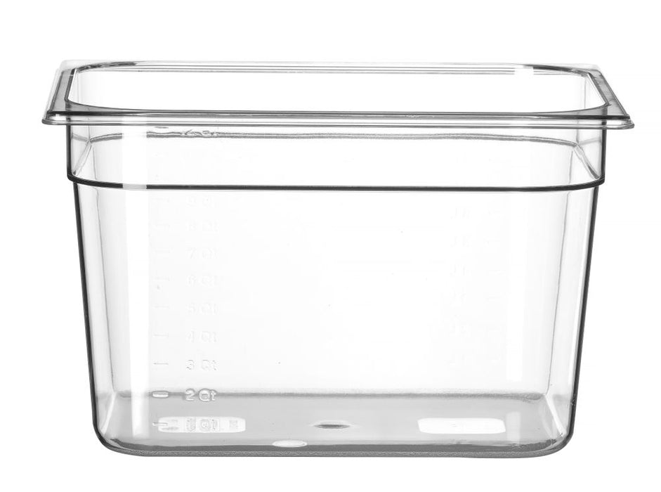 Gastronorm-Behälter 1/2, HENDI, Profi Line, GN 1/2, 12,5L, Transparent, 325x265x(H)200mm