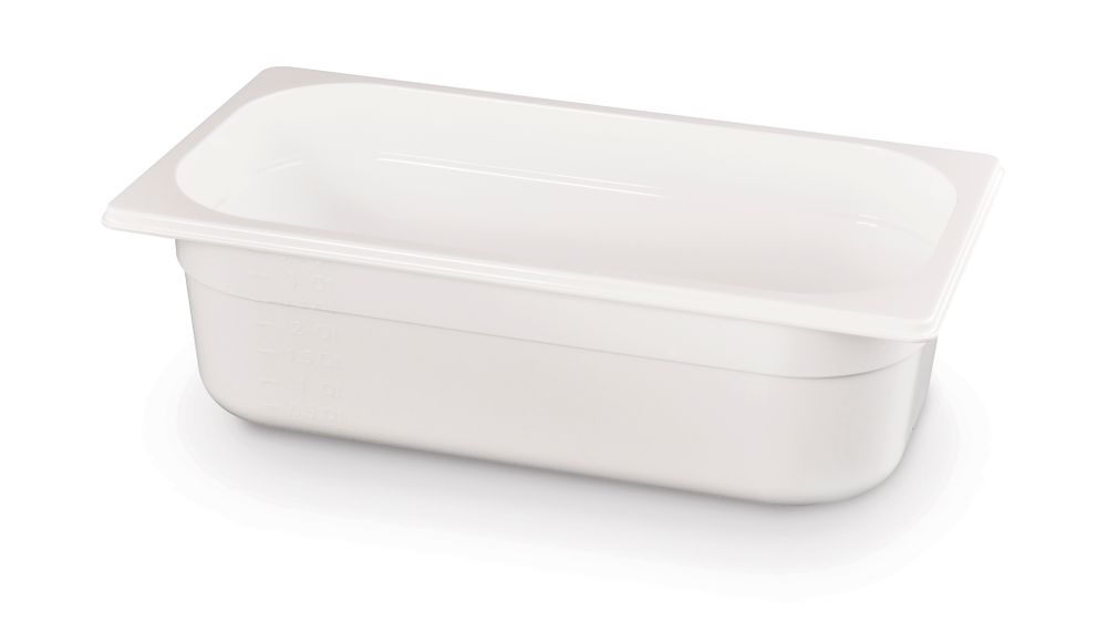 Gastronorm-Behälter 1/3, HENDI, GN 1/3, 4L, Weiß, 325x176x(H)100mm