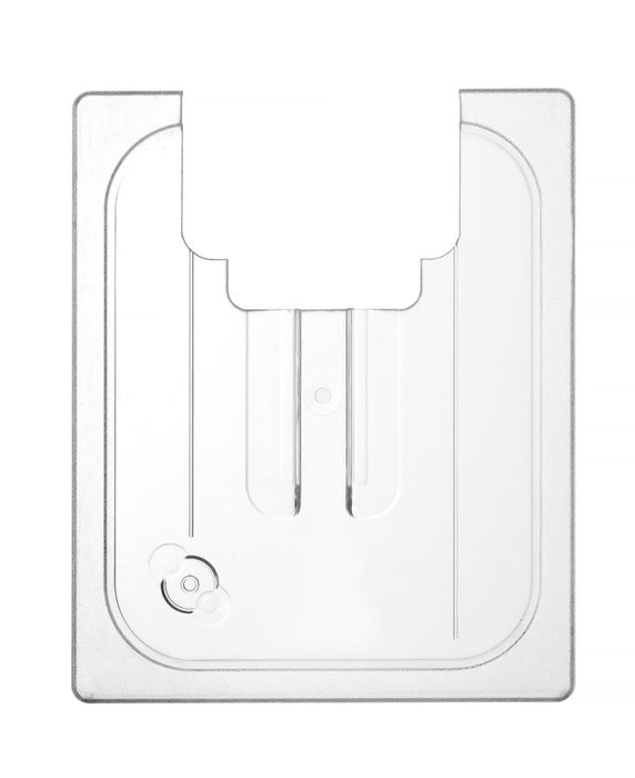 Gastronorm-Deckel mit Sous-Vide-Stab-Aussparung, HENDI, GN 1/2, Transparent, 265x325mm