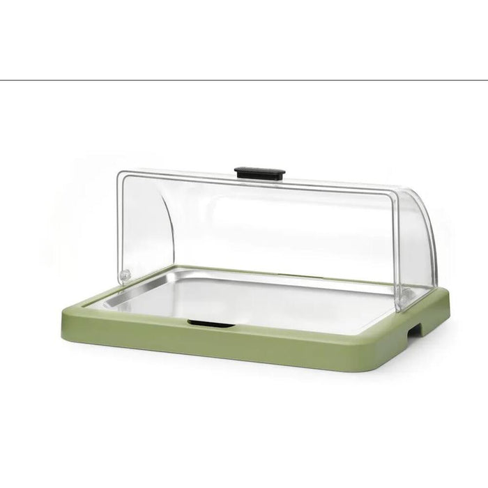 Rolltop Kühldisplay Duo UNIQ, HENDI, designed by Robert Bronwasser, Doppelt, Beige, 480x355x(H)480mm, Rechteckig