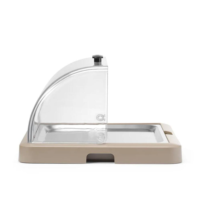Rolltop Kühldisplay Duo UNIQ, HENDI, designed by Robert Bronwasser, Doppelt, Beige, 480x355x(H)480mm, Rechteckig