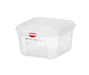 GN 1/6 Behälter, Polypropylen, HENDI, GN 1/6, 1,7L, Transparent, 176x162x(H)100mm, Rechteckig