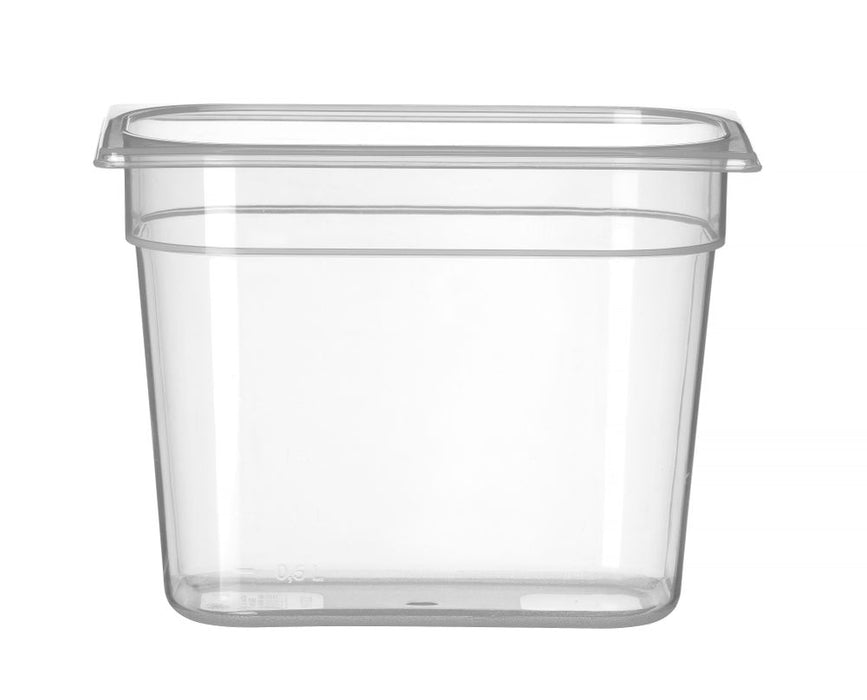 Gastronorm-Behälter 1/4, HENDI, Profi Line, GN 1/4, 4,5L, Transparent, 265x162x(H)200mm