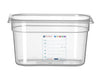 Gastronorm-Behälter 1/4, HENDI, GN 1/4, 4L, Transparent, 265x162x(H)150mm