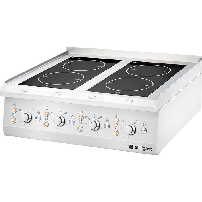 Stalgast Edelstahl Glaskeramik-Kochfeld als Tischgerät mit 2 bzw. 4 Kochstellen, Serie 700 ND - ELB Gastro