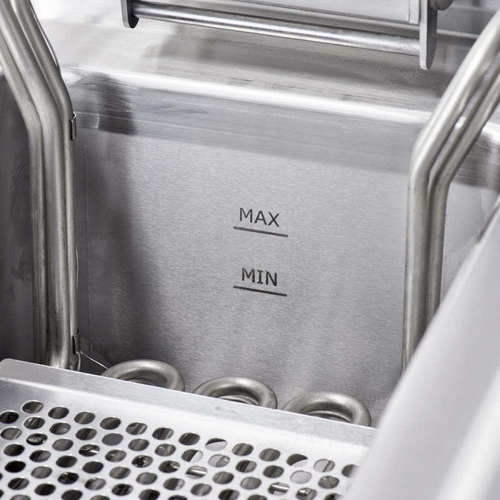 Stalgast Elektro-Fritteuse als Tischgerät Serie 700 ND, Doppel-Fritteuse, 800x700x250 mm (BxTxH) - ELB Gastro