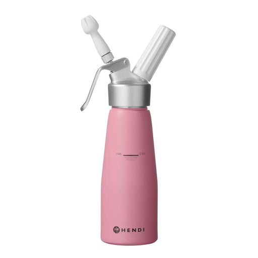 HENDI Sahnespender 0,5 Liter aus Aluminium in Pastellrosa