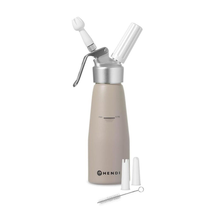 HENDI Sahnespender 0,5 l Taupe – Quiet Luxury Edition