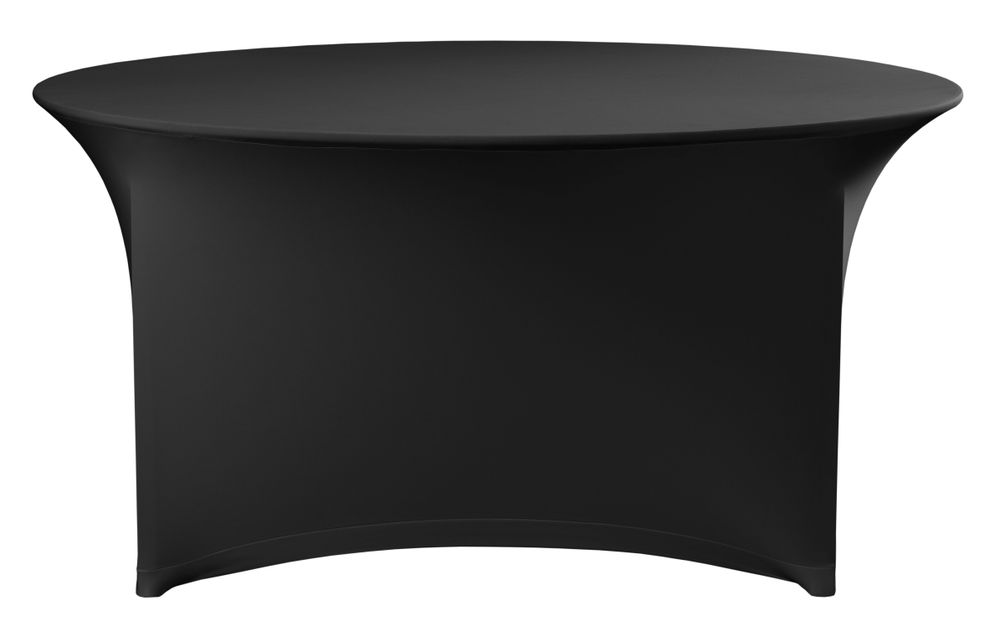 Tischdecke, rund, HENDI, Kitchen Line, 810996, Schwarz, ⌀1500x(H)760mm