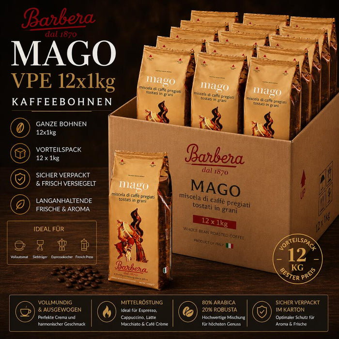 Barbera Espresso Mago Kaffeebohnen